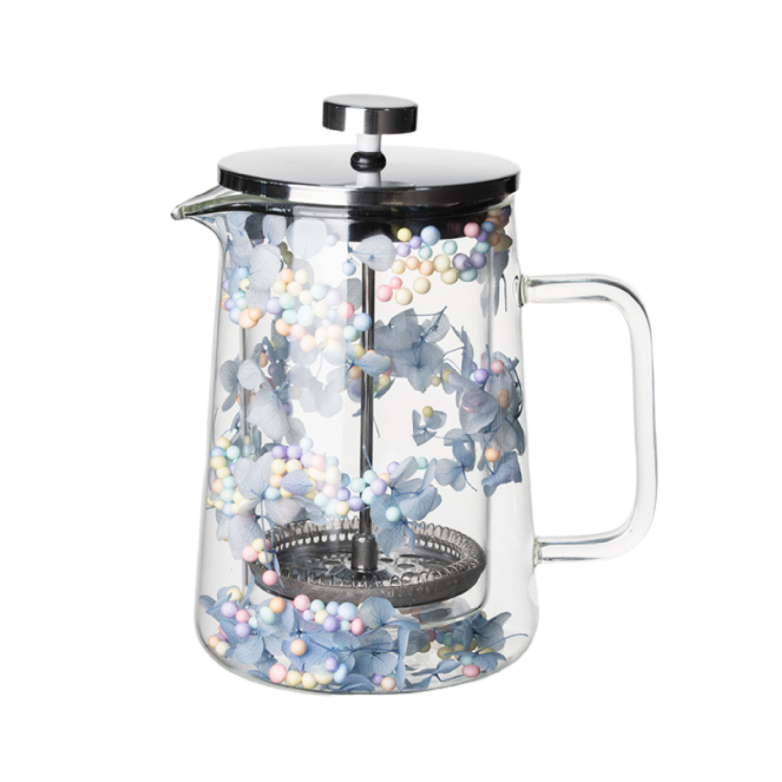Dried Flower Double Glass Pres - French Press Glass reseña y precio