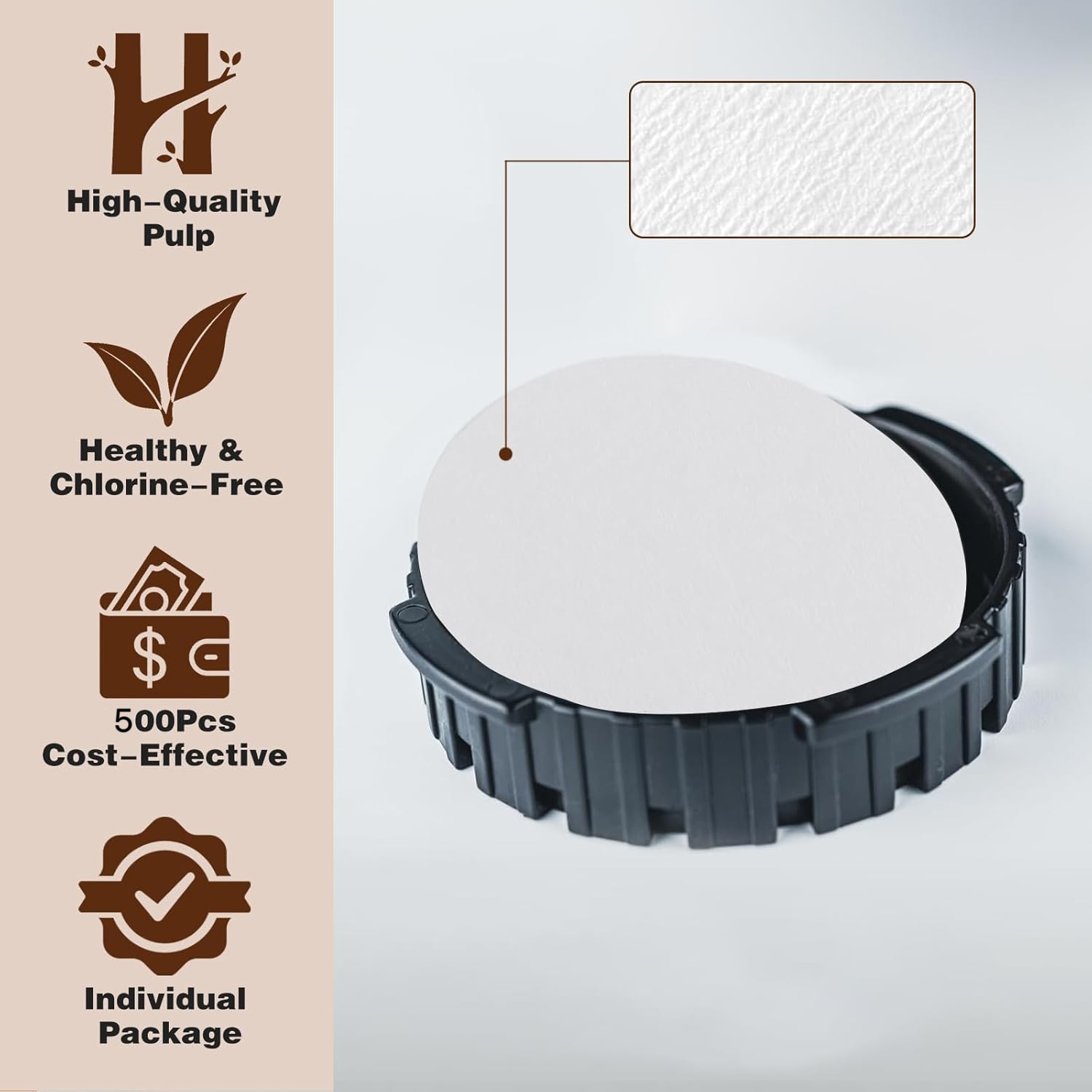 Round Coffee Filters, Compatib - Aeropress Coffee Maker reseña y precio