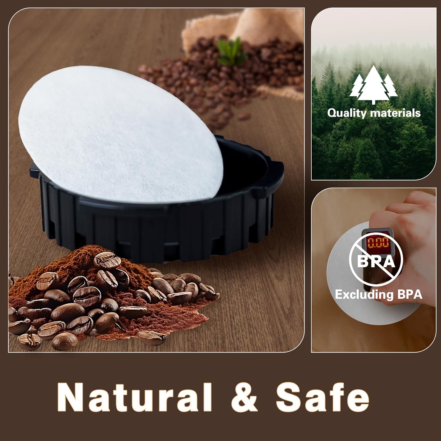 Round Coffee Filters, Compatib - Aeropress Coffee Maker reseña y precio