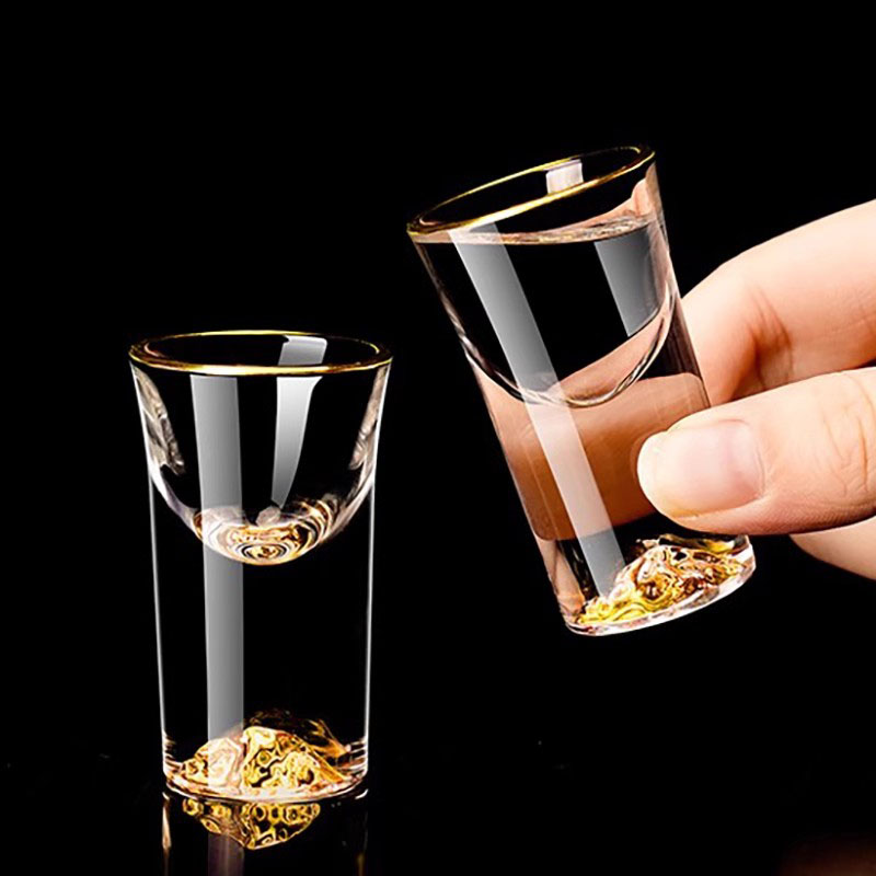 6pcs Golden Edged Short Glass  - Mug Tea Coffee reseña y precio