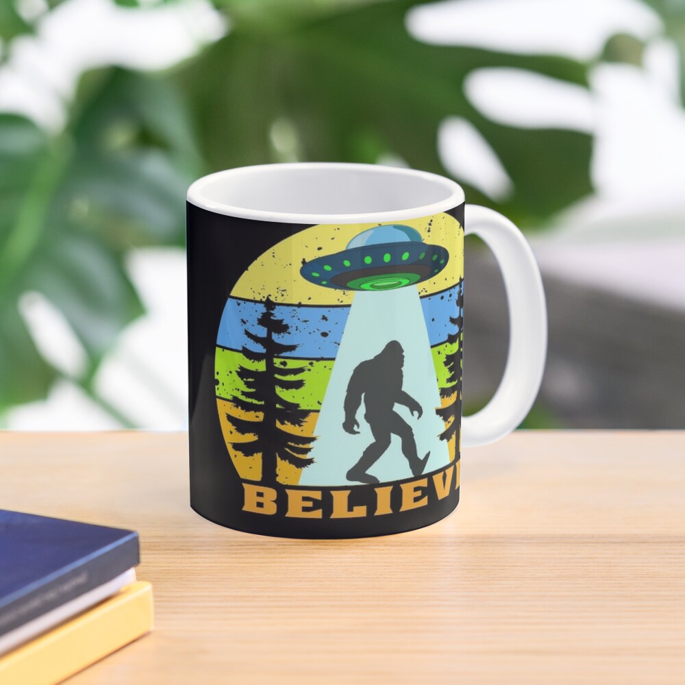 Bigfoot Ufo Alien Believe Clas - Coffee Tea Picture reseña y precio