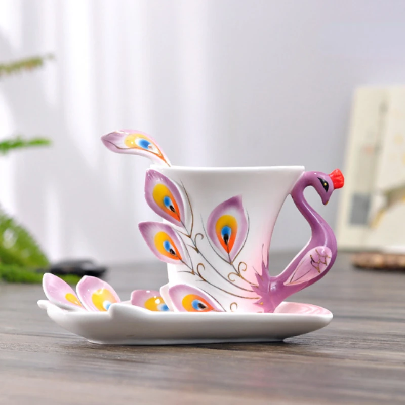 Ceramics Peacock Coffee Mug Cu - Coffee Tea Difference reseña y precio