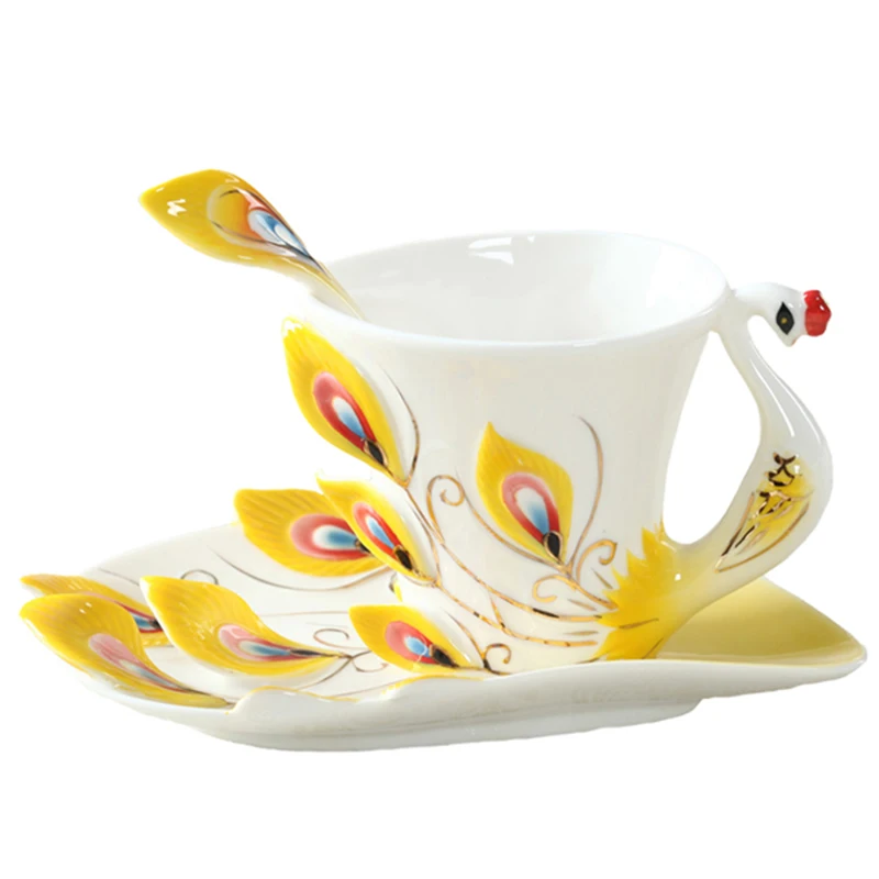 Ceramics Peacock Coffee Mug Cu - Coffee Tea Difference reseña y precio
