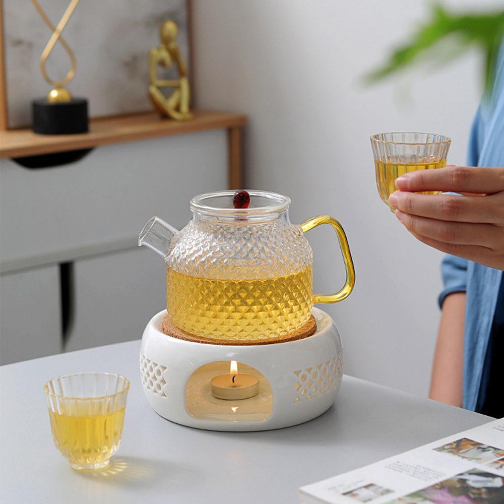 Ceramic Teapot Heaters With Co - Coffee Tea Jug reseña y precio
