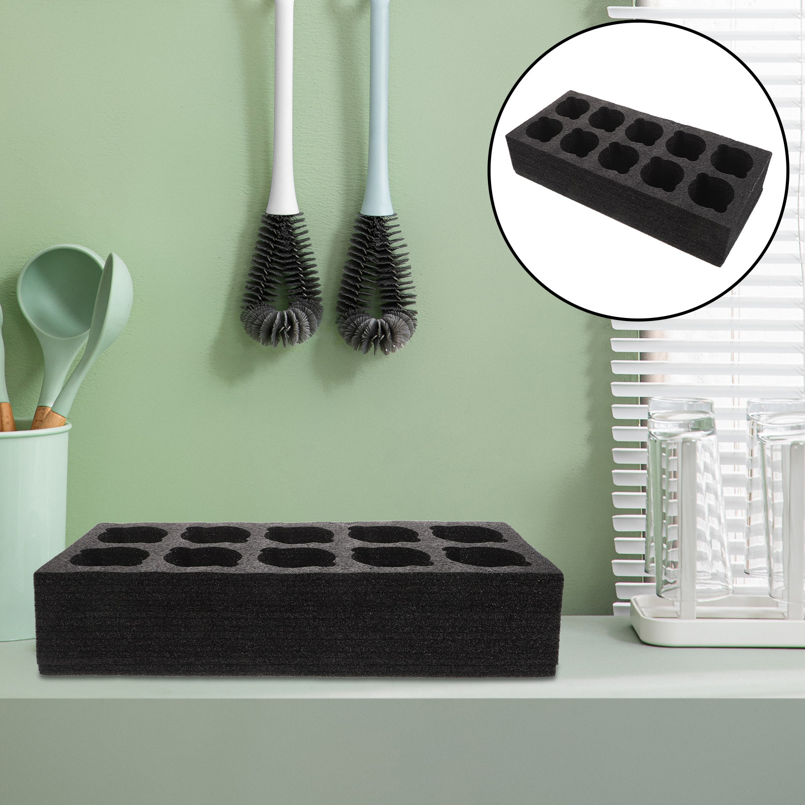 10 Cups Take Out Cup Holder -  - Mug Tea Coffee reseña y precio