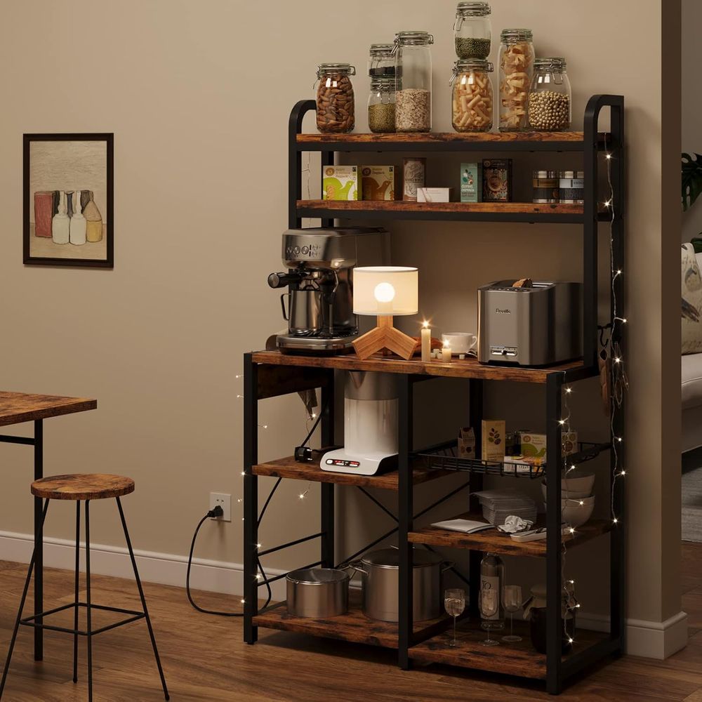 Bakers Rack with Outlet, Coffe - Coffee&Tea House Opinie reseña y precio