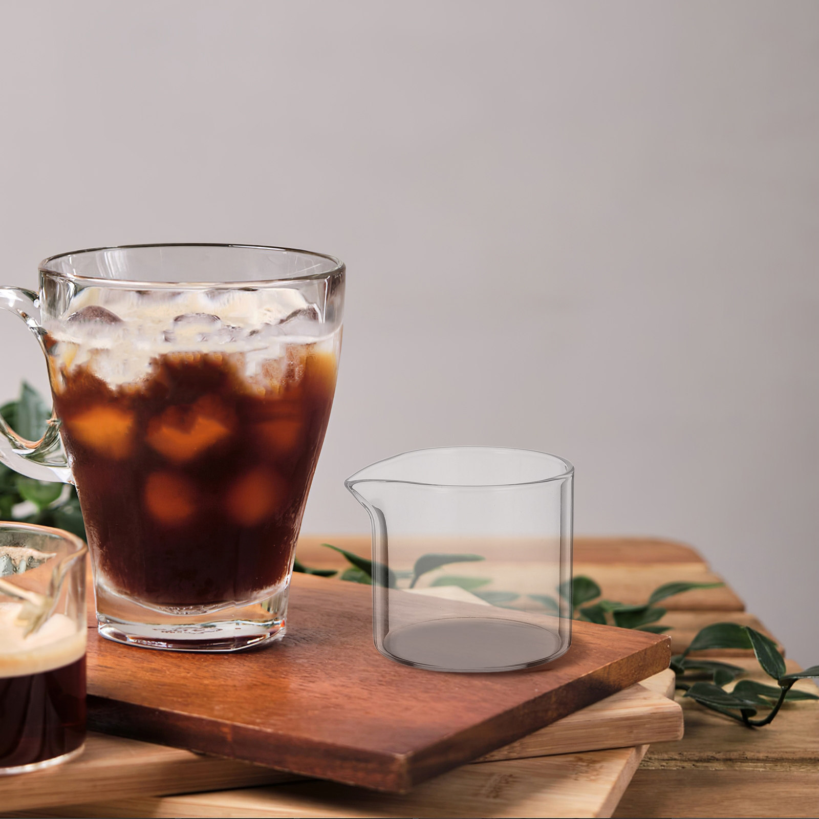 4Pcs Clear Glass Milk Jug Mini - Coffee Tea Jug reseña y precio