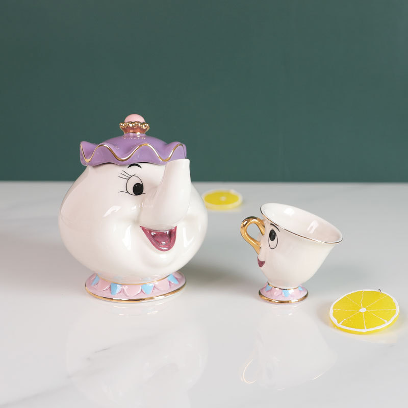 Hot Teapot Cartoon Beauty And  - Coffee Tea Jug reseña y precio