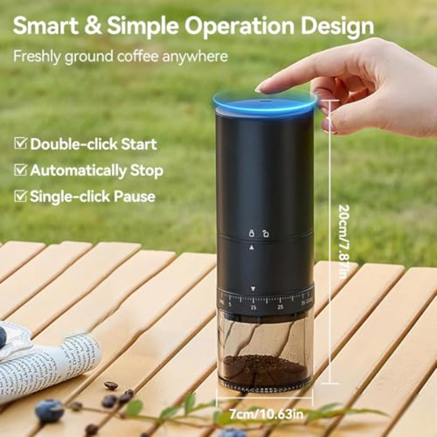 Portable Electric Coffee Grind - Coffee&Tea House Opinie reseña y precio