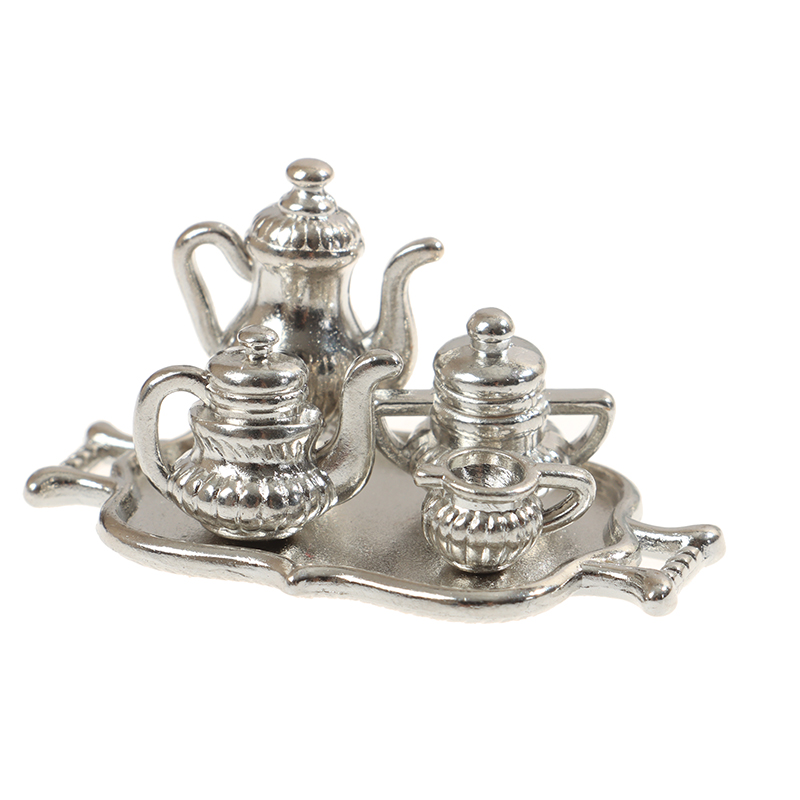 Dollhouse Miniature Silver Met - Young Tea Coffee reseña y precio