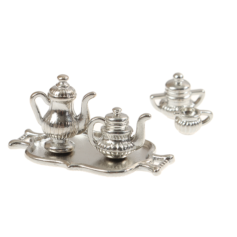 Dollhouse Miniature Silver Met - Young Tea Coffee reseña y precio
