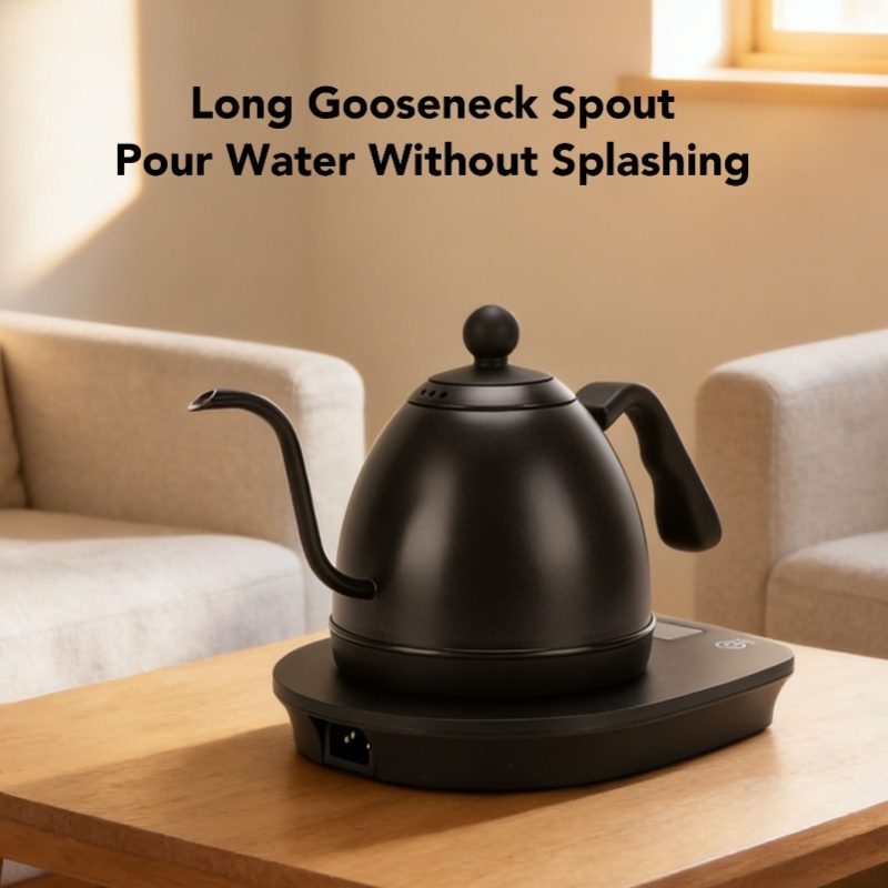1000W Electric Gooseneck Kettl - Pour Over Kettle reseña y precio