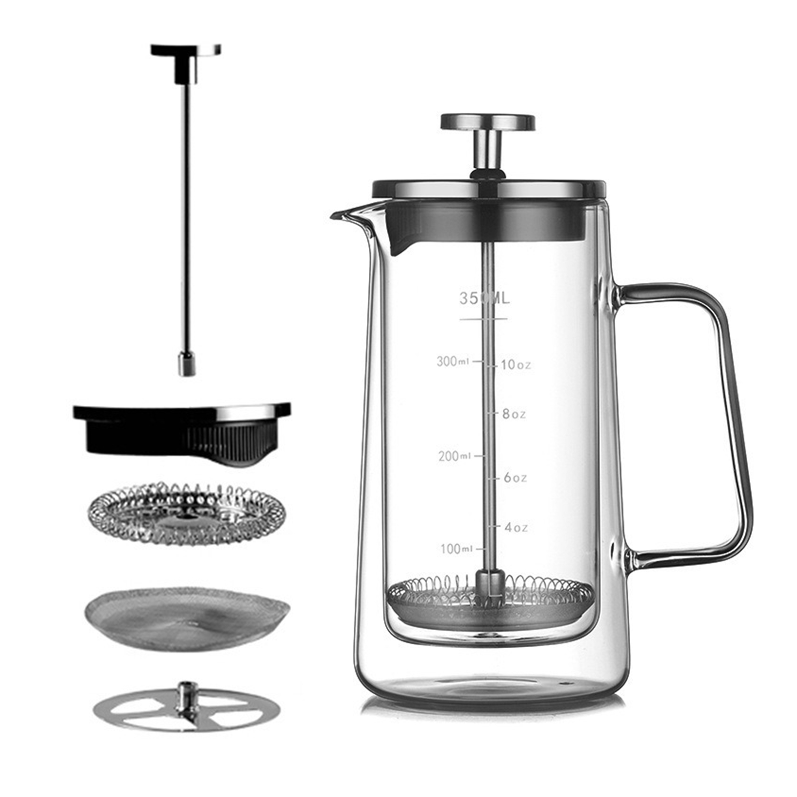 Double Layers French Press Pot - French Press Glass reseña y precio