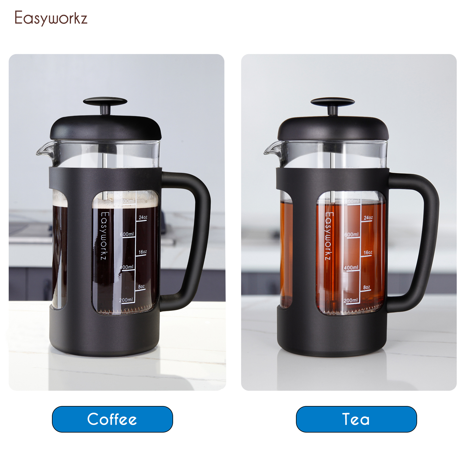 Easyworkz French Press  Coffee - French Press Glass reseña y precio