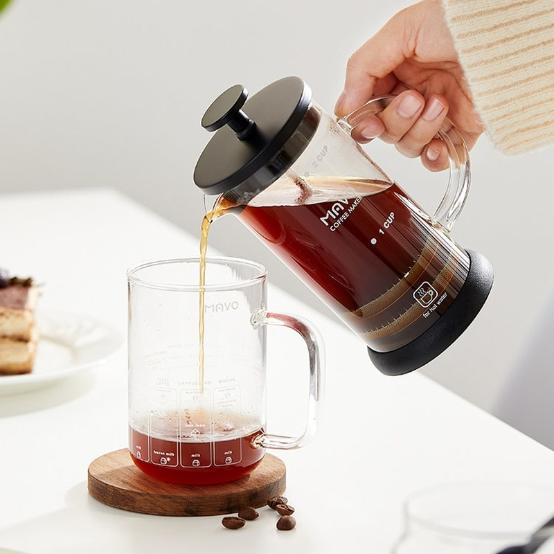 MAVO French Press Coffee Maker - French Press Glass reseña y precio