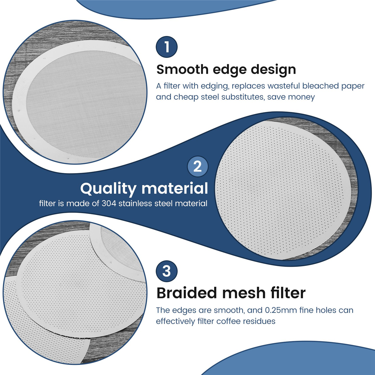 CHCH 3 Pack Metal Reusable Cof - Aeropress Coffee Maker reseña y precio