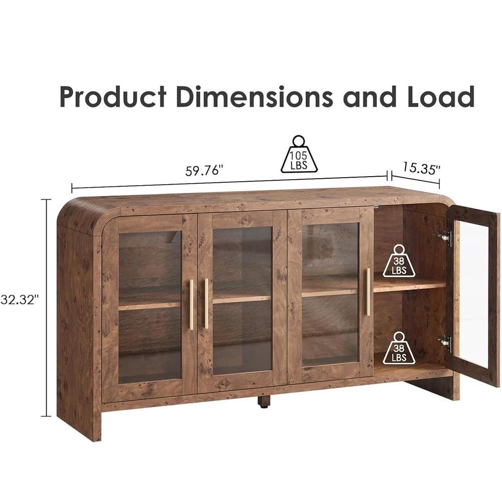 Sideboard Buffet Cabinet with  - Coffee&Tea House Opinie reseña y precio