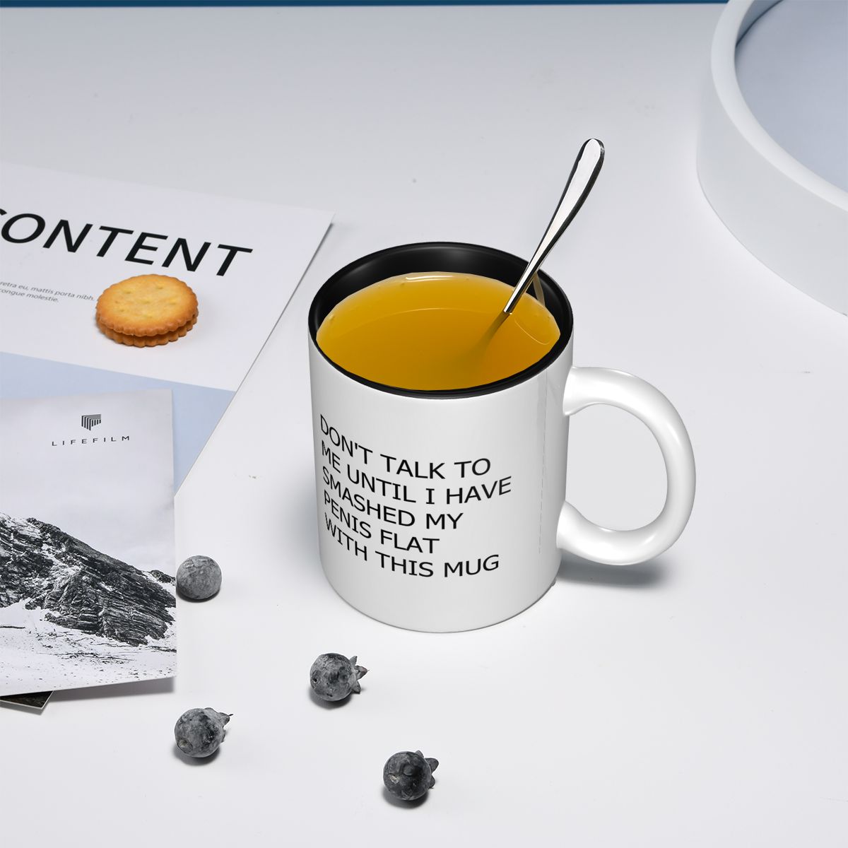 Don't Talk To Me Until Mug Mug - Coffee Tea With Me reseña y precio