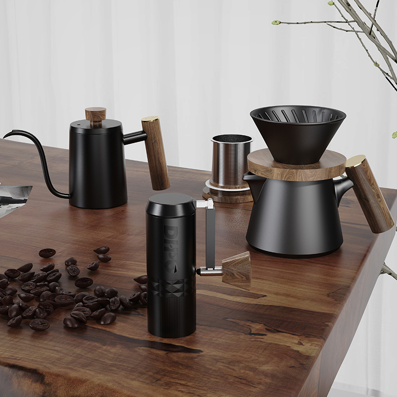 DHPO Luxury Coffee Kit Set wit - Pour Over Kettle reseña y precio
