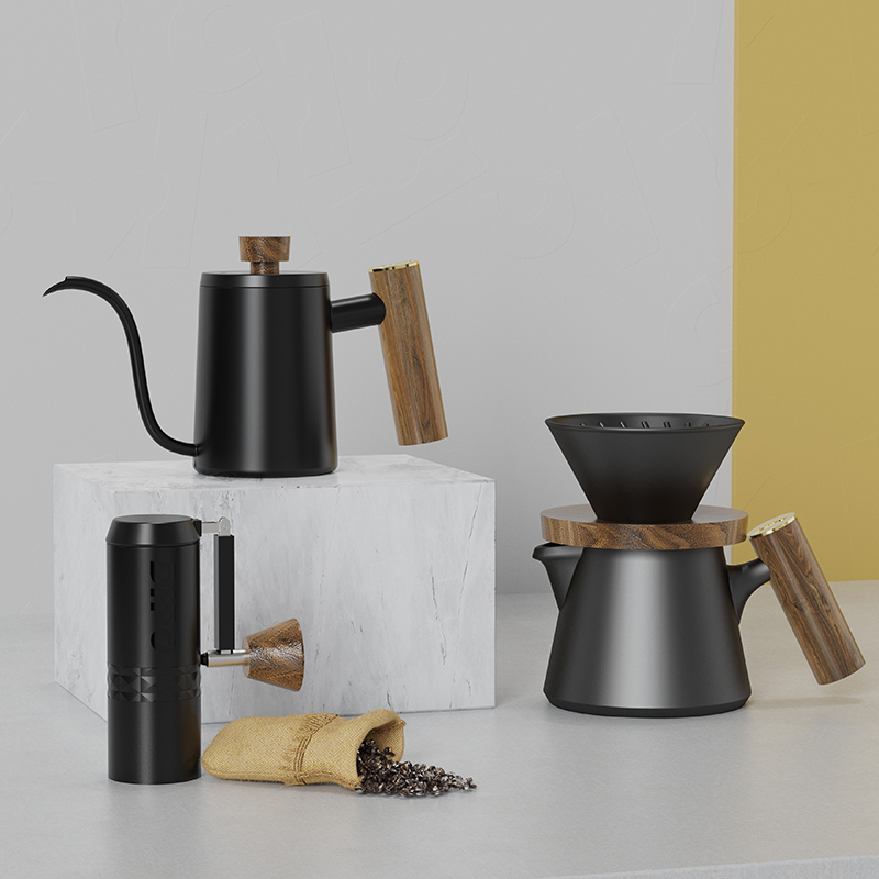 DHPO Luxury Coffee Kit Set wit - Pour Over Kettle reseña y precio