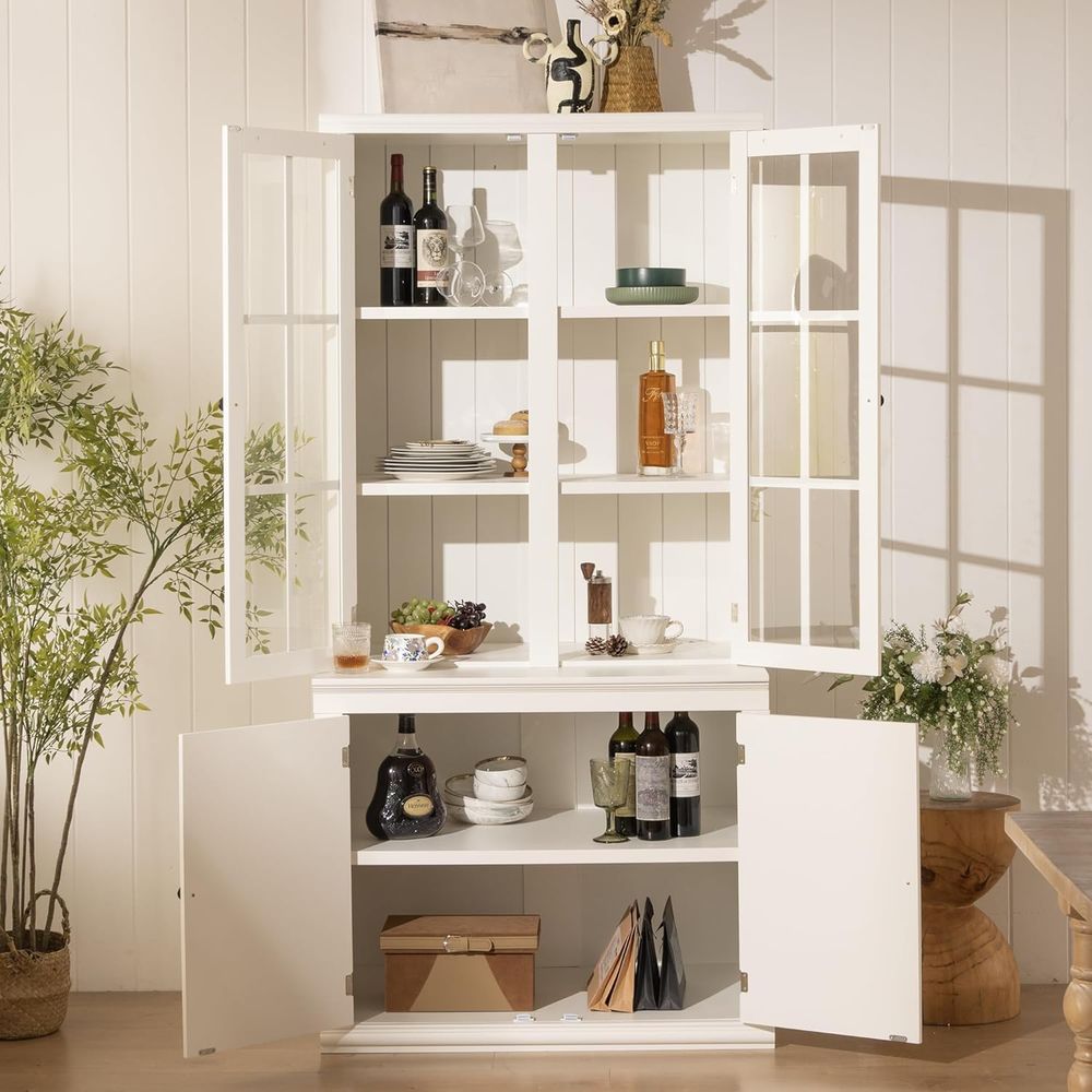 75 Tall White Glass Door Kitch - Coffee&Tea House Opinie reseña y precio