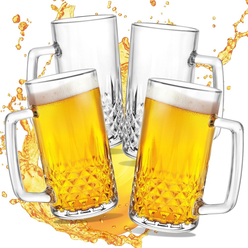 20 oz Heavy Glass Mugs Set of  - Mug Tea Coffee reseña y precio