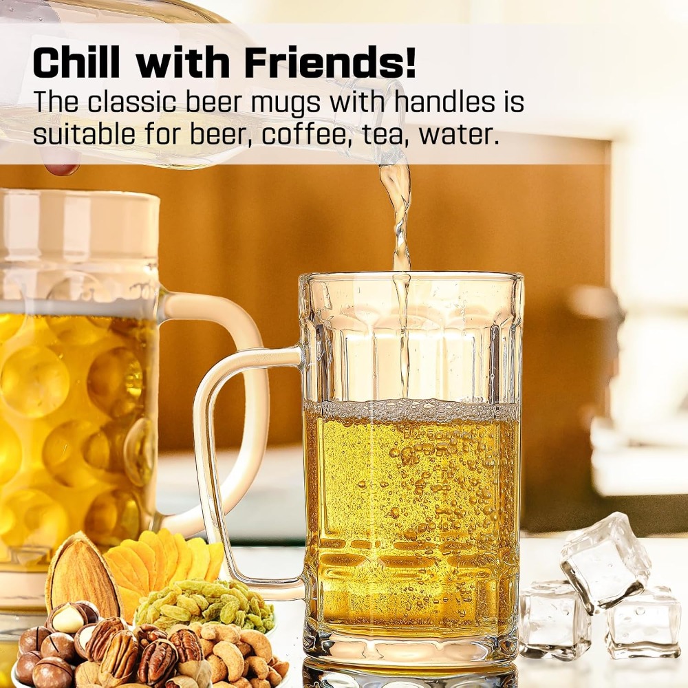 20oz Large Beer Mugs Set of 2, - Mug Tea Coffee reseña y precio