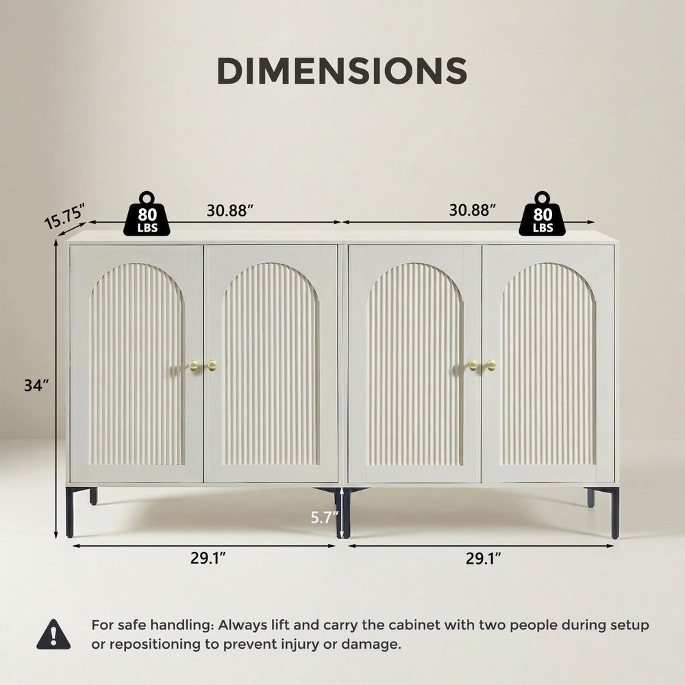 61.75 Wide Arched Sideboard wi - Coffee&Tea House Opinie reseña y precio