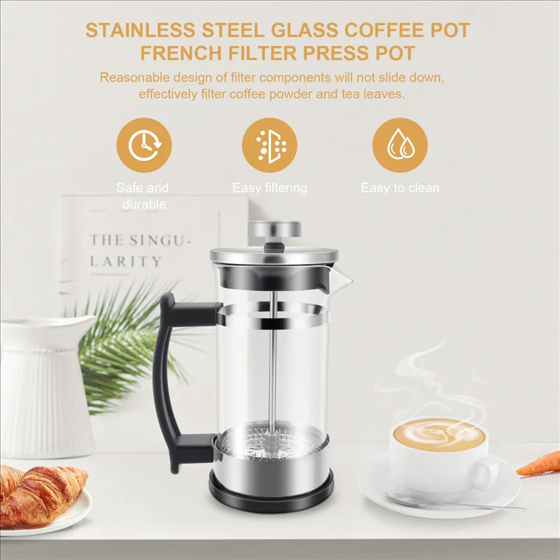 Coffee French Press Pot With F - French Press Glass reseña y precio