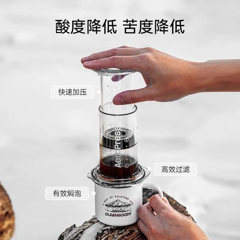 Aeropress Transparent Clear Ha - Aeropress Coffee Maker reseña y precio